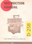 DoAll-Doall Model MTA-70 and MTA-60, Micro Slicing Machine, Instruction Manual 1965-MTA-60-MTA-70-01